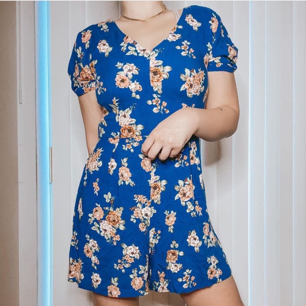 Antique-Blue Romper